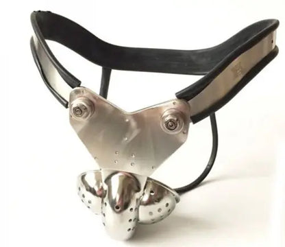 Male Stainless Steel Chastity Belt Cock Cage EMCC Lock Adjustable Metal Chastity Belt BDSM Adult Products Sex Toy for Men