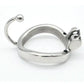 Male Stainless Steel Chastity Cage Device CBT Slave Gay Cage Ring Chastity Belt Metal Chastity Cage with Base Arc Ring Sexy Toys