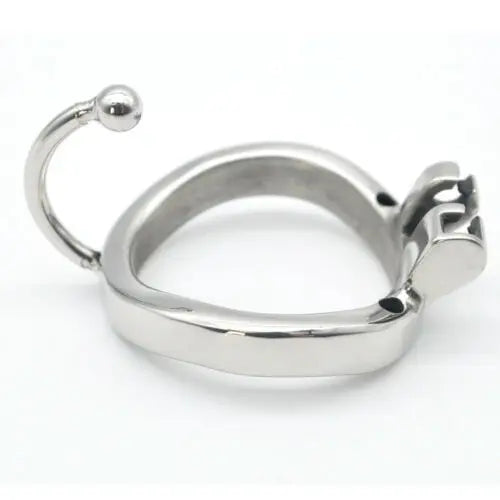 Male Stainless Steel Chastity Cage Device CBT Slave Gay Cage Ring Chastity Belt Metal Chastity Cage with Base Arc Ring Sexy Toys