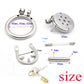 Male Stainless Steel Chastity Device Flat Round Hole Metal Chastity Lock Penis Cage with Lock Husband Loyalty Couple Sex Games