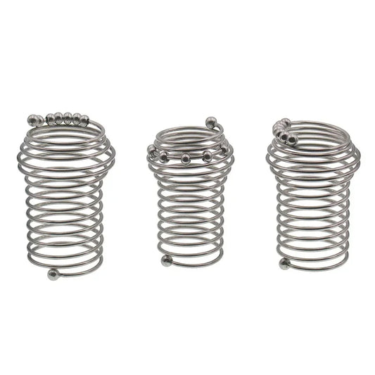 Male Stainless Steel Hollow Thread Sleeve Chastity Device Cage Lock Penis Rings Delayed Ejaculation Metal Cock Glans Ring Cover