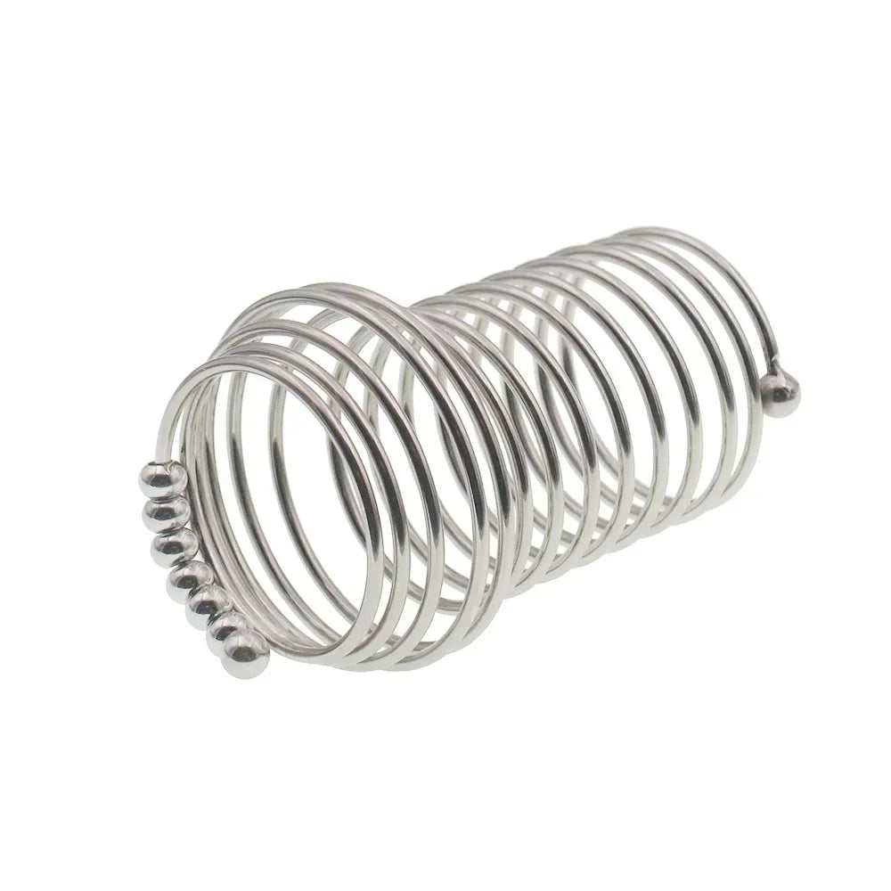 Male Stainless Steel Hollow Thread Sleeve Chastity Device Cage Lock Penis Rings Delayed Ejaculation Metal Cock Glans Ring Cover