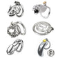 Male Stainless Steel Penis Chastity Cage Long Small Metal Penis Lock Chastity Cage Belt Slave Bondage Restraint Man Sex Toy