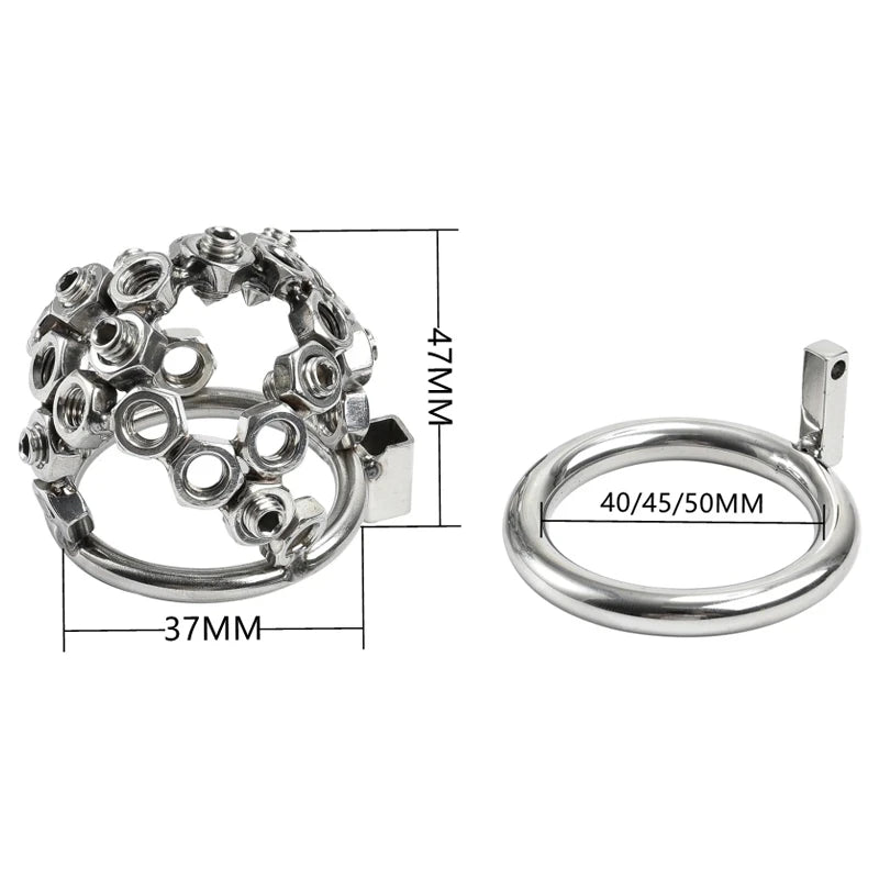 Male Stainless Steel Penis Chastity Cage Long Small Metal Penis Lock Chastity Cage Belt Slave Bondage Restraint Man Sex Toy