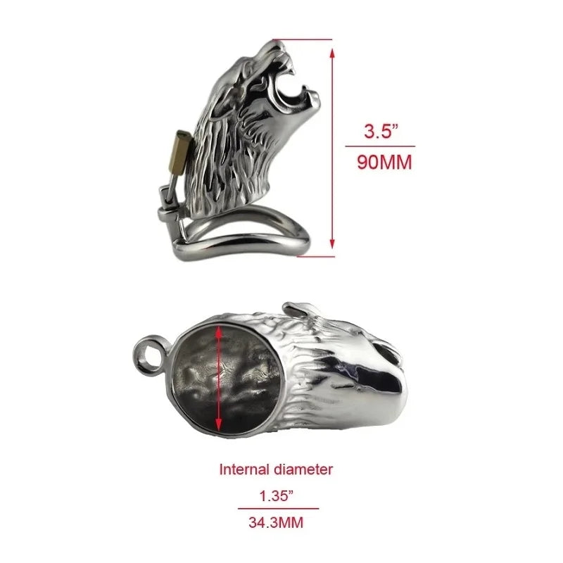Male Stainless Steel Penis Chastity Cage Long Small Metal Penis Lock Chastity Cage Belt Slave Bondage Restraint Man Sex Toy