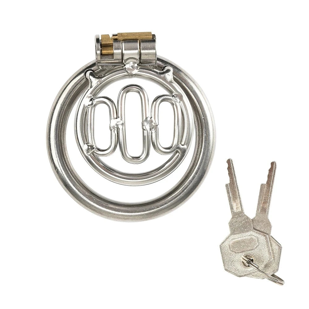 Male Stainless Steel Penis Chastity Cage Long Small Metal Penis Lock Chastity Cage Belt Slave Bondage Restraint Man Sex Toy