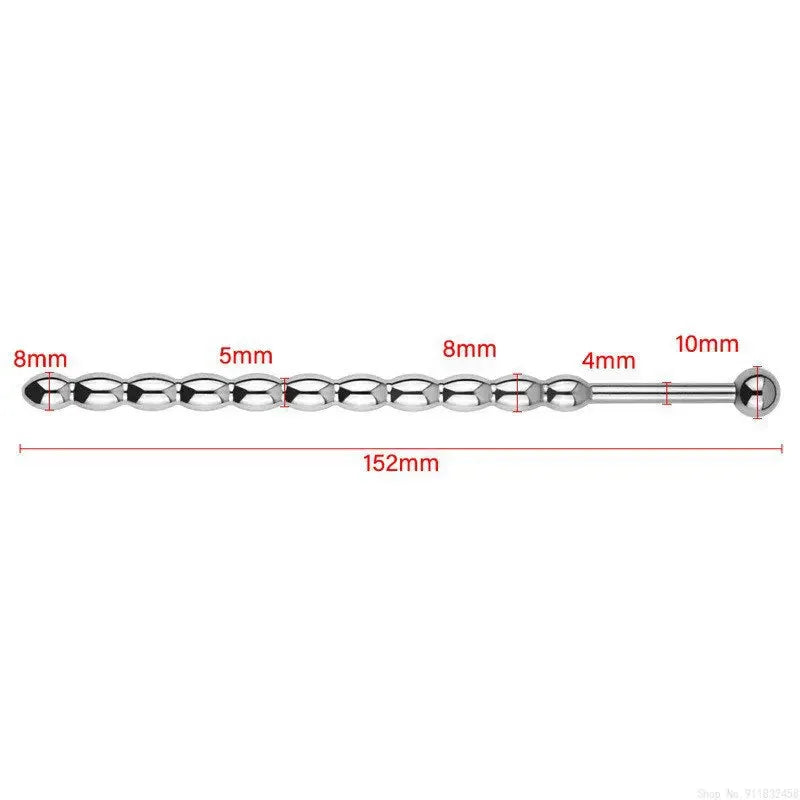 Male Stainless Steel Urethral Plug Urethral Dil Sounding Penis Plug Urethra Stimulate Dilator Masturbation Rod Sex Toys For Men