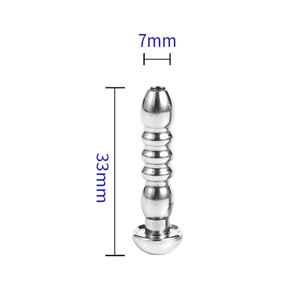 Male Stainless Steel Urethral Plug Urethral Dildo Sounding Penis Urethra Stimulate Dilator Masturbation Rod Sex Toys For Men