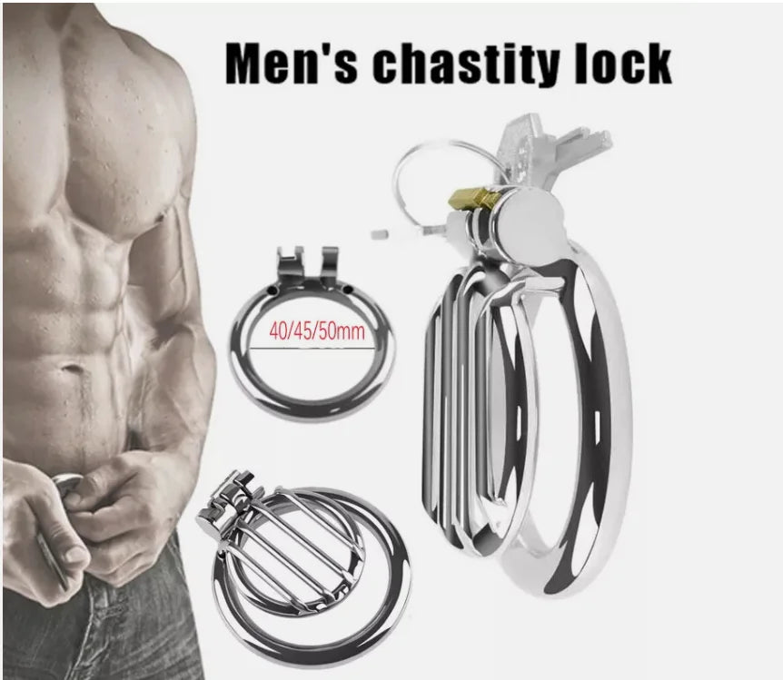 Male Stainless steel UltraShort Chastity Device Cage With Lock Cock Penis Cage Ring Husband Loyalty Bondage Sex Toys For Men Gay