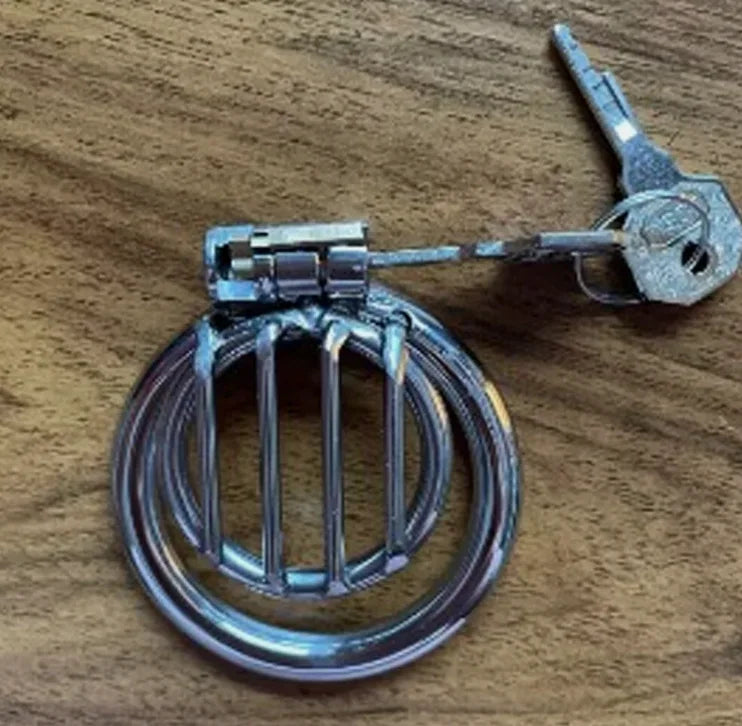 Male Stainless steel UltraShort Chastity Device Cage With Lock Cock Penis Cage Ring Husband Loyalty Bondage Sex Toys For Men Gay