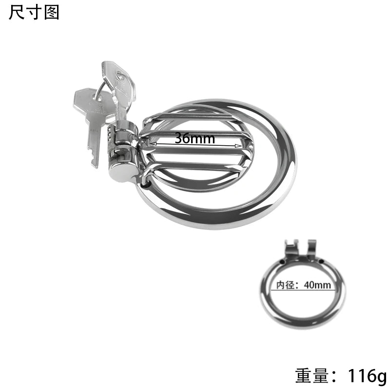 Male Stainless steel UltraShort Chastity Device Cage With Lock Cock Penis Cage Ring Husband Loyalty Bondage Sex Toys For Men Gay
