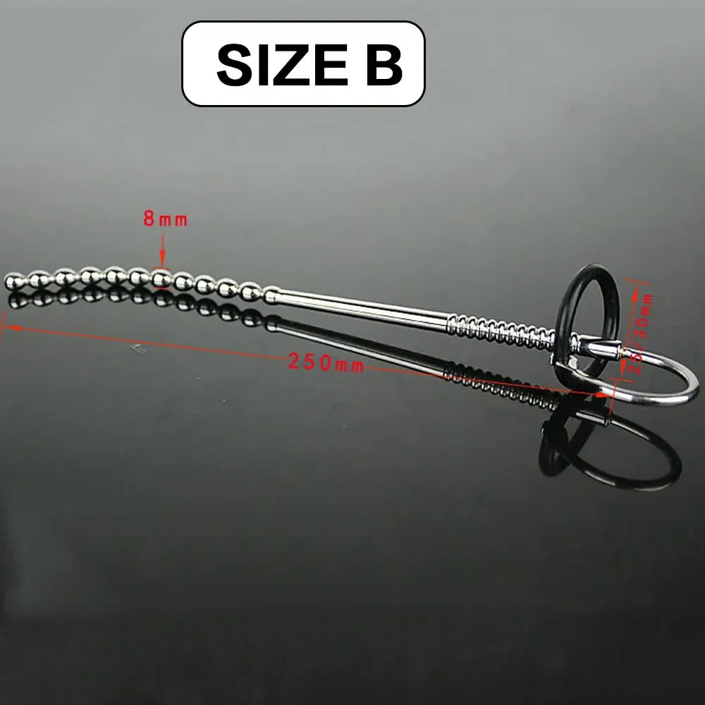 Male Urethral Sound Penis Plug Probe Catheter Prince Wand Male Hands Free Masturbator Ball Stretcher Sex Toy For Man New