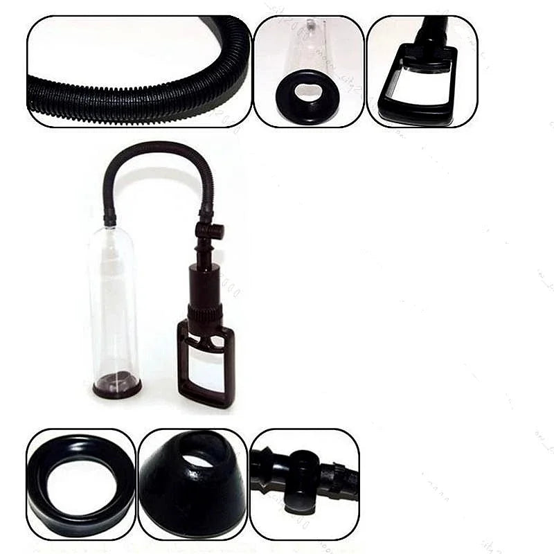 Male Vacuum Penis Pump Manual Penis Enlarger Enhancement Erection BDSM Bondage Big Dick Trainer Male Lasting Masturbator SexToys