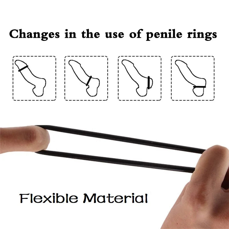Male luminous Silicone penis lock cock Ring bondage Erection Delay Ejaculation Reusable Enlargement ball stretcher Sex Toy Men