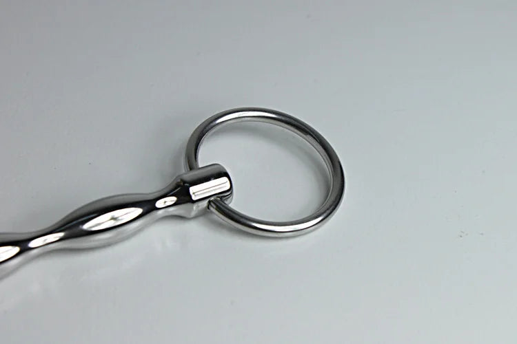 Male masturbation vibrating stainless steel urethral plug penis probe sex toy for men A624