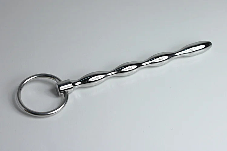 Male masturbation vibrating stainless steel urethral plug penis probe sex toy for men A624