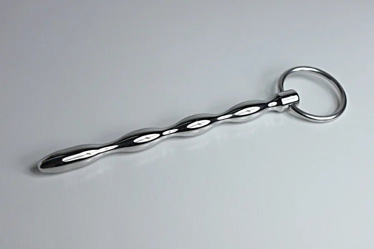 Male masturbation vibrating stainless steel urethral plug penis probe sex toy for men A624