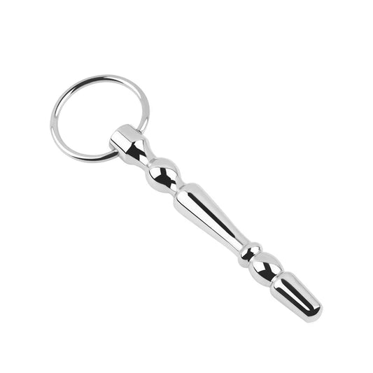 Male medical Stainless steel urethral dilator albert penis plug cock ring BDSM sex toy for man