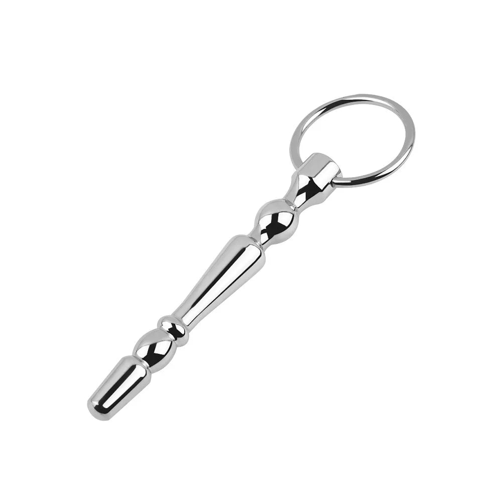 Male medical Stainless steel urethral dilator albert penis plug cock ring BDSM sex toy for man