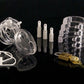 Male penis lock  plastic Chastity device bondage with 5 ring CB6000 cock cage Adult sex toys