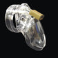Male penis lock  plastic Chastity device bondage with 5 ring CB6000s cock cage  Belt Adult sex toys for men
