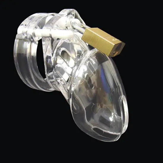 Male penis lock  plastic Chastity device bondage with 5 ring CB6000s cock cage  Belt Adult sex toys for men