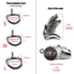 Male stainless steel long Chastity cage set metal cock ring ball stretcher penis lock bondage restraint sex toy man