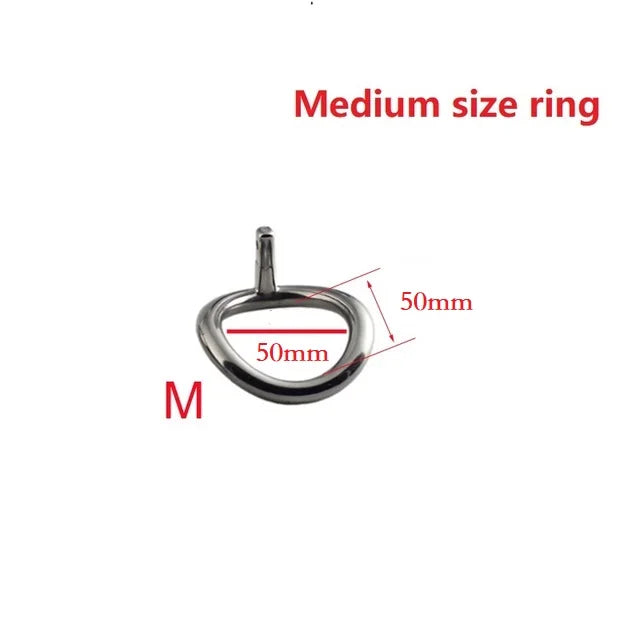 Male stainless steel long Chastity cage set metal cock ring ball stretcher penis lock bondage restraint sex toy man