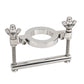Man Stainless Steel Ball Stretcher Scrotum Metal Locking Hinged Penis Cock Ring Ball Crusher Weight Testicle Sex Toy For Male