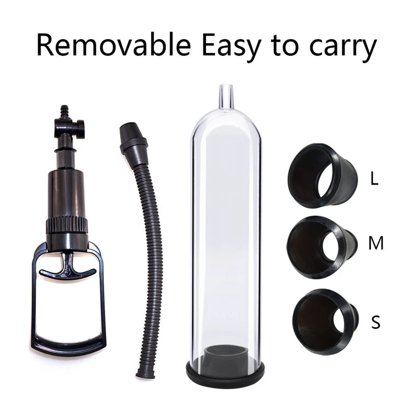 Manual Penis Pump Male Penis Enlarger Sex Toys For Men Vacuum Pump Male Masturbation Penile Extender Trainer Adults Sex Products