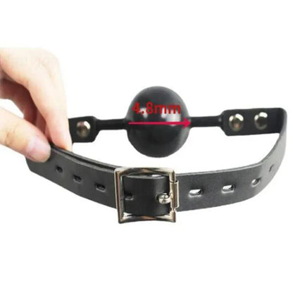 Manyjoy 4.8mm Ball Shape Mouth Gag Bdsm Bondage Slave Toys Open Mouth Gag Erotic Sex Toys For Woman Couples Adult Sex Games