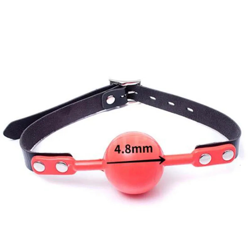 Manyjoy 4.8mm Ball Shape Mouth Gag Bdsm Bondage Slave Toys Open Mouth Gag Erotic Sex Toys For Woman Couples Adult Sex Games