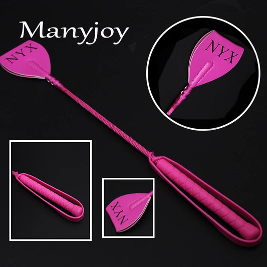 Manyjoy 46CM Pink Sexy PU Leather Spanking Paddle Fetish Bdsm Bondage Erotic Slave Game Roleplay Sex Toys for Couples Gift