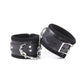 Manyjoy Adjustable Black PU Leather Handcuffs Wrist Ankle Cuffs Bondage Slave Body Restraints Adult Games Sex Toys for Women Men