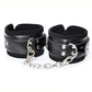 Manyjoy Adjustable Black PU Leather Handcuffs Wrist Ankle Cuffs Bondage Slave Body Restraints Adult Games Sex Toys for Women Men