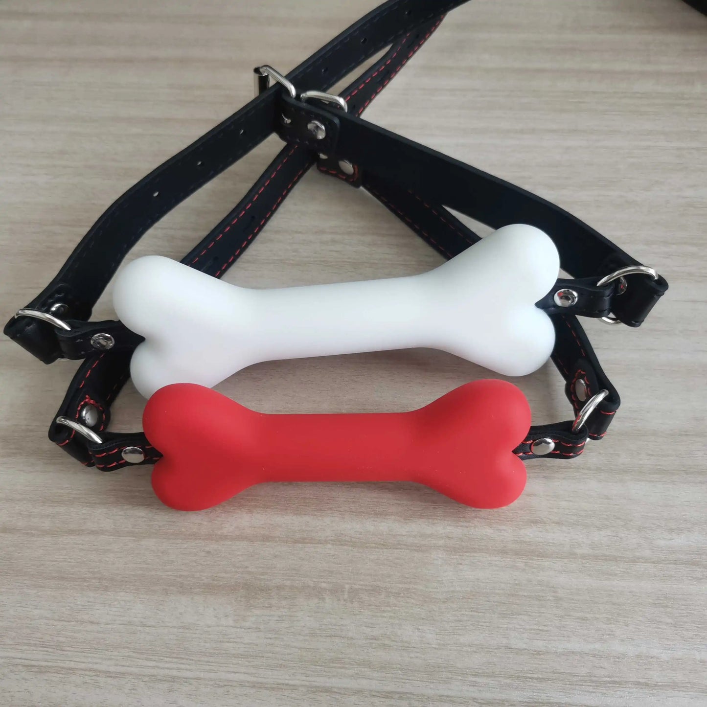 Manyjoy Adult Toys Sex Products Dog Bone Gag Leather Harness Open Mouth Gag Bdsm Sex Bondage Flirting Sex Toys for Women Fetish