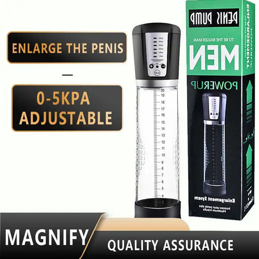 Manyjoy Electric Penis Pump Waterproof Vacuum Penis Enlargement Sex Toys for Men Masturbator Penile Enhancer Exercise Adult Game