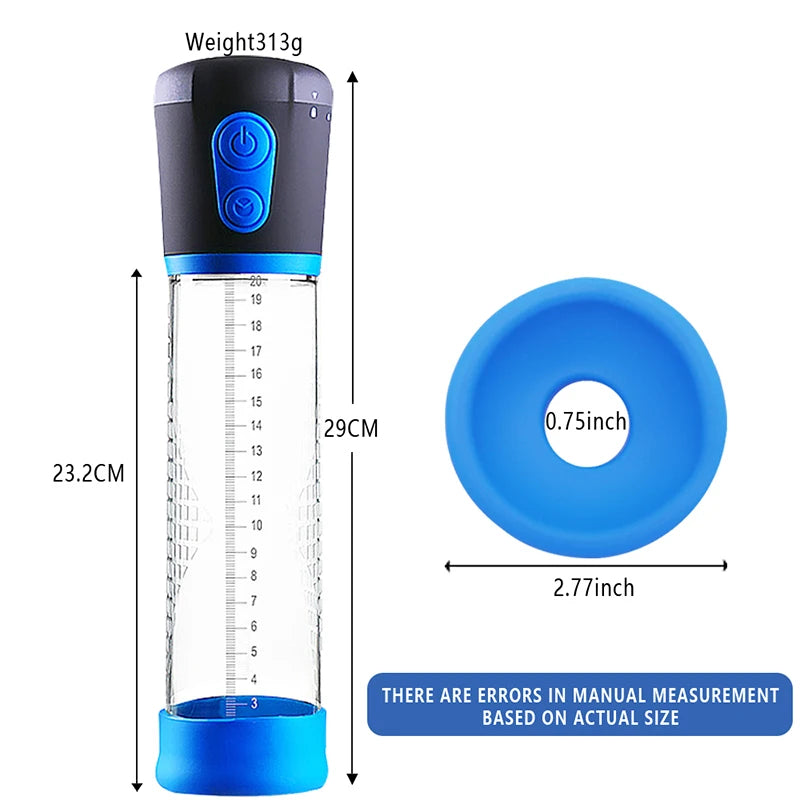 Manyjoy Electric Penis Pump Waterproof Vacuum Penis Enlargement Sex Toys for Men Masturbator Penile Enhancer Exercise Adult Game