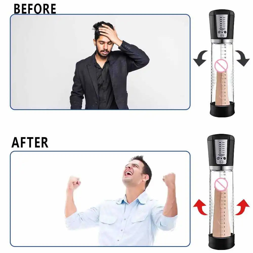 Manyjoy Electric Penis Pump Waterproof Vacuum Penis Enlargement Sex Toys for Men Masturbator Penile Enhancer Exercise Adult Game