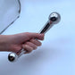 Manyjoy Heavy Stainless Steel Metal Double Ended Dildo Penis G Spot Wand Anal Butt Plug Massager G-Spot Sex Toy for Woman Hot