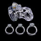 Manyjoy Hollowing Male Chastity Cage Device with Rings Erotics Urethral Locking Adult Games Sex Toys for Men for Penis Exerciser