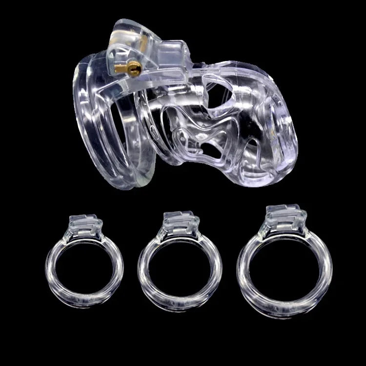 Manyjoy Hollowing Male Chastity Cage Device with Rings Erotics Urethral Locking Adult Games Sex Toys for Men for Penis Exerciser