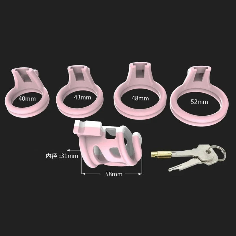 Manyjoy Hollowing Male Chastity Cage Device with Rings Erotics Urethral Locking Adult Games Sex Toys for Men for Penis Exerciser