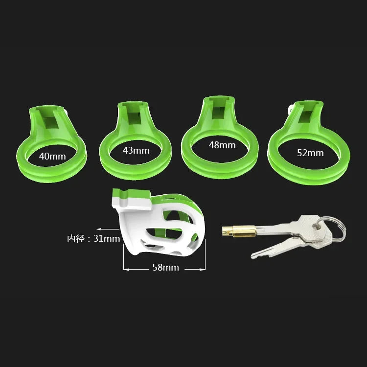 Manyjoy Hollowing Male Chastity Cage Device with Rings Erotics Urethral Locking Adult Games Sex Toys for Men for Penis Exerciser