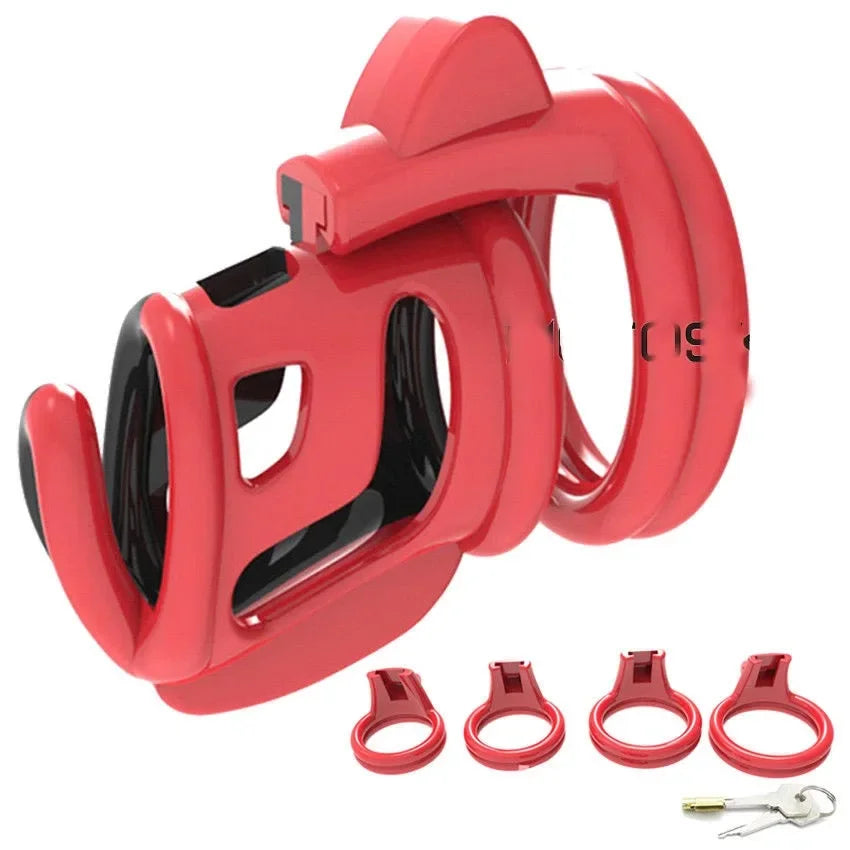 Manyjoy Hollowing Male Chastity Cage Device with Rings Erotics Urethral Locking Adult Games Sex Toys for Men for Penis Exerciser