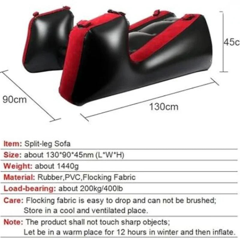 Manyjoy Inflatable Sex Sofa Furniture Mattress Love Position with Handcuffs Bdsm Bondage Split Leg Sofa Adult Couple Sex Toys