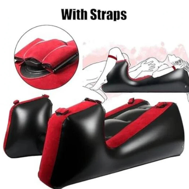 Manyjoy Inflatable Sex Sofa Furniture Mattress Love Position with Handcuffs Bdsm Bondage Split Leg Sofa Adult Couple Sex Toys