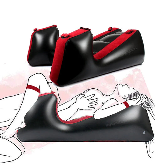 Manyjoy Inflatable Sex Sofa Furniture Mattress Love Position with Handcuffs Bdsm Bondage Split Leg Sofa Adult Couple Sex Toys