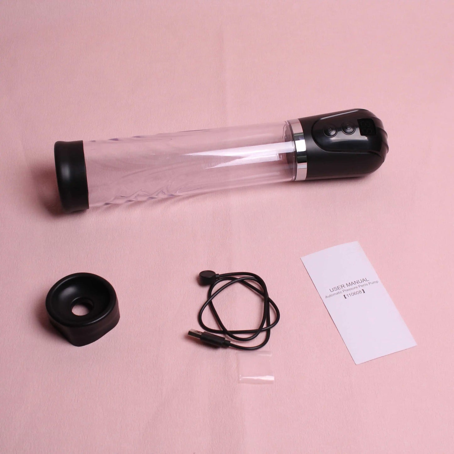 Manyjoy LCD Electric Penis Pump for Enlargement Man Vacuum Pump Penis Trainer Male Masturbators Cup Dick Pump Sex Toys for Men