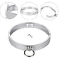 Manyjoy Metal Neck Collar Restraint Lockable Stainless Steel Slave RolePlay Bondage Neck Collar Leash Chain BDSM Toy for Couples